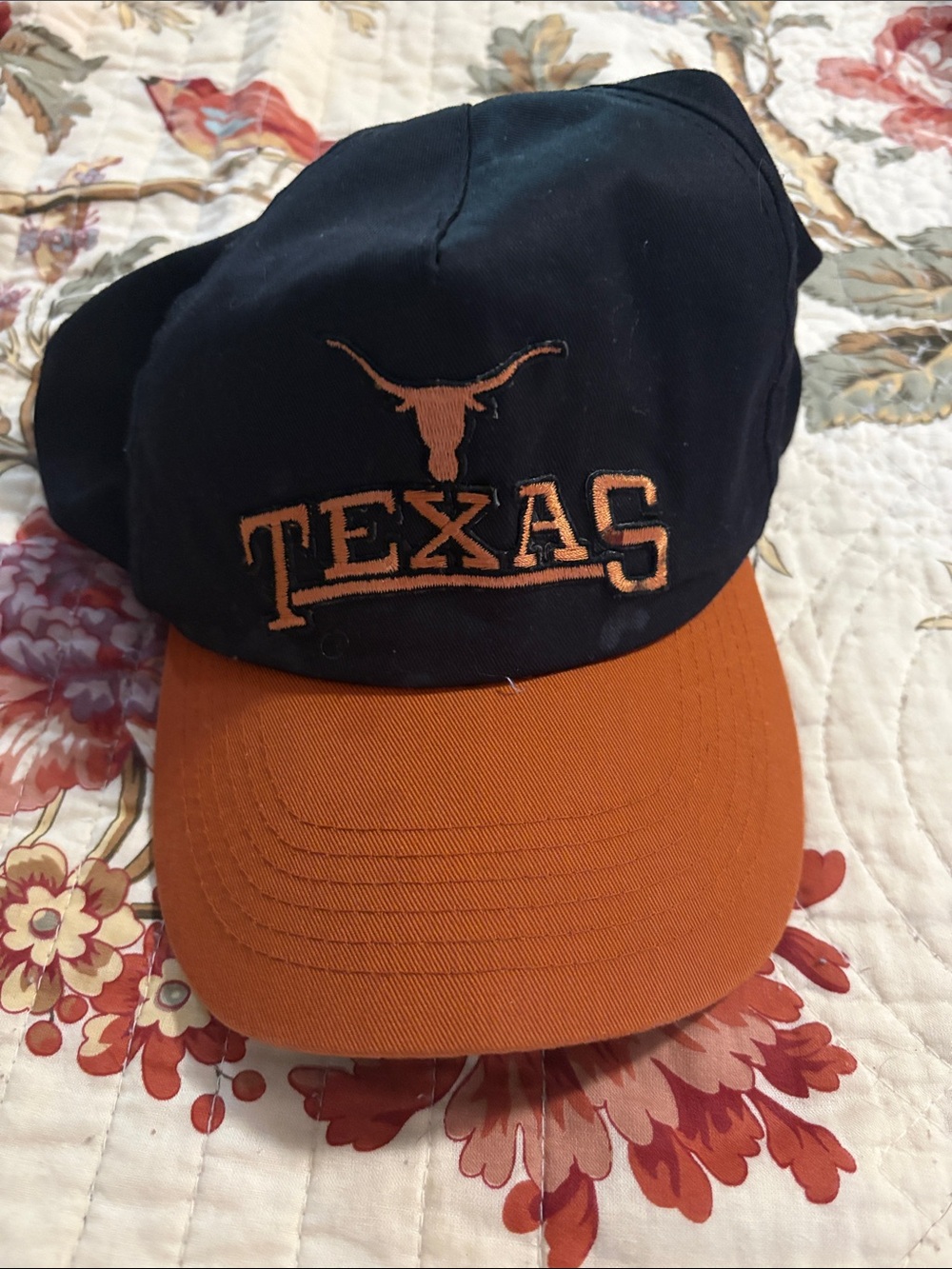 Texas Longhorns Two-Tone Black and Burnt Orange Baseball Cap